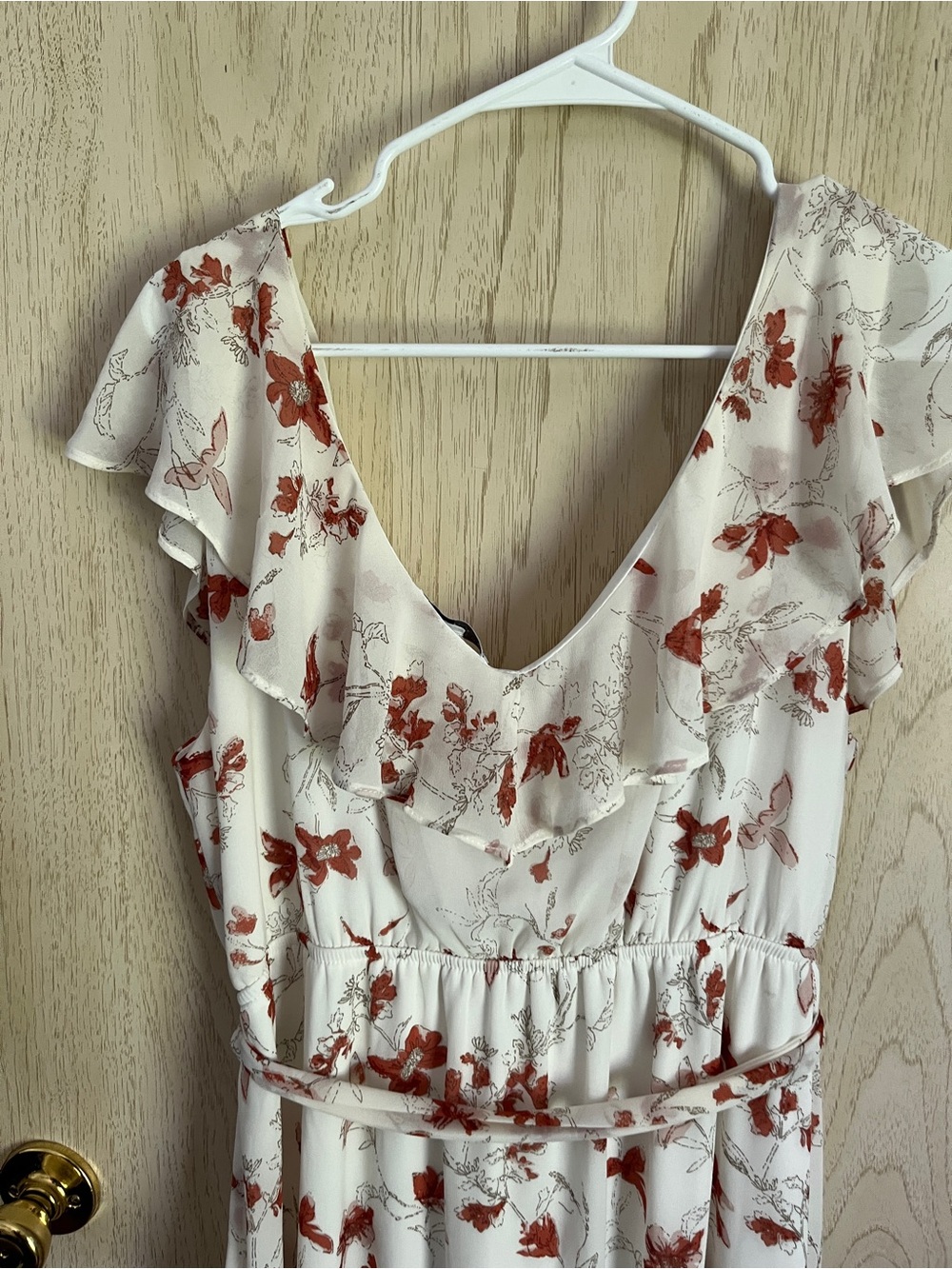 Baltic Born Katya Ruffle Maxi Faux Wrap Dress Sz XXL - Picture 8 of 13
